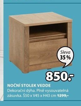 NOČNÍ STOLEK VEDDE