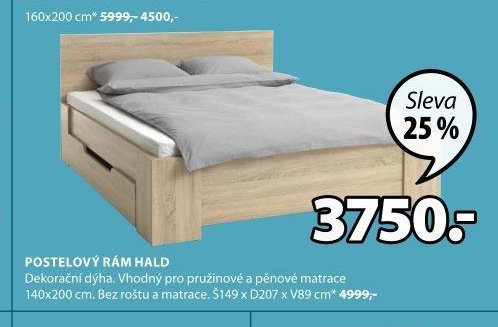 POSTELOVÝ RÁM HALD