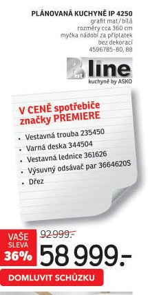 Plánovaná kuchyně IP 4250