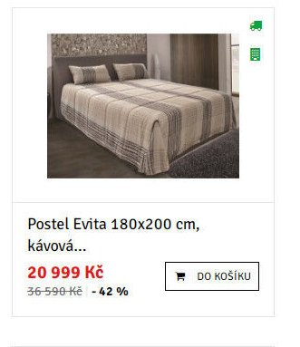 Postel Evita 180x200 cm, kávová...