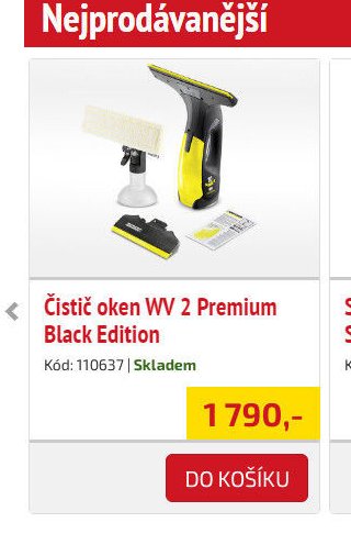 Čistič oken WV 2 Premium Black Edition