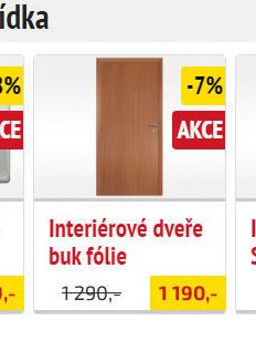 Interiérové dveře buk fólie