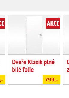 Dveře Klasik plné bílé folie