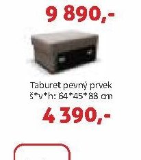 Taburet pevný prvek