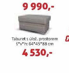 Taburet s úlož. prostorem