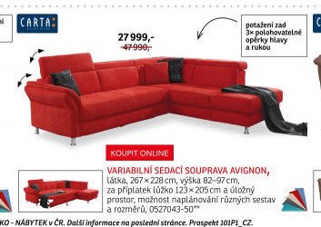 Variabilní sedací souprava AVIGNON