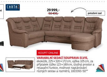 Variabilní sedací souprava ELVIS