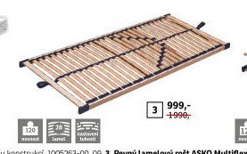 Pevný lamelový rošt ASKO Multiflex