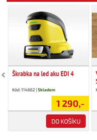Škrabka na led aku EDI 4