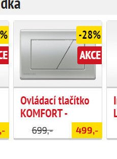 Ovládací tlačítko KOMFORT