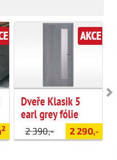 Dveře Klasik 5 earl grey fólie
