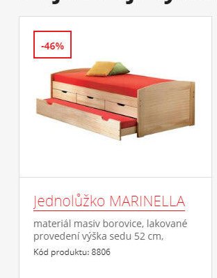 Jednolůžko MARINELLA