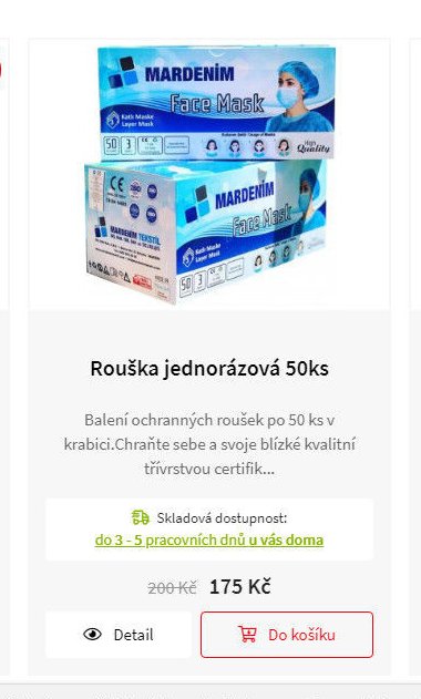 Rouška jednorázová 50ks