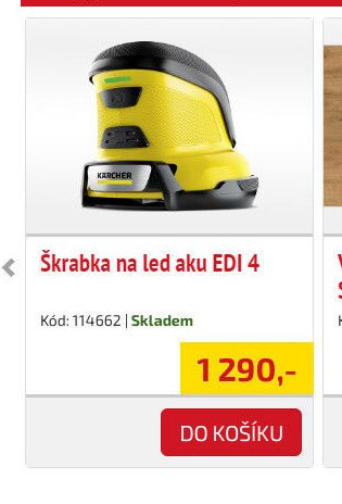 Škrabka na led aku EDI 4