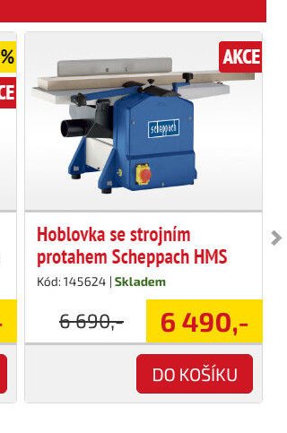 Hoblovka se strojním protahem Scheppach HMS