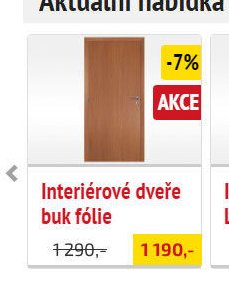 Interiérové dveře buk fólie