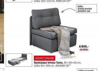 Rozkládací křeslo Tunis