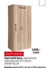 Šatní skříň Base