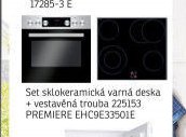 Set sklokeramická varná deska + vestavná trouba 225153 PREMIERE EHC9E33501E