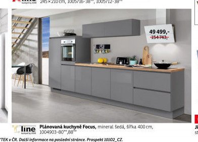 Plánovaná kuchyně Focus
