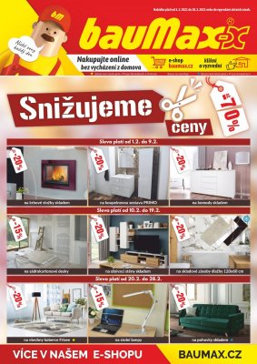akční leták bauMax 1.2.2021-28.2.2021