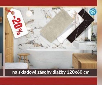 na skladové zásoby dlažby 120x60 cm