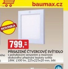 PŘISAZENÉ ČTVERCOVÉ SVÍTIDLO