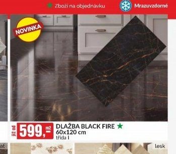 DLAŽBA BLACK FIRE 60x120 cm