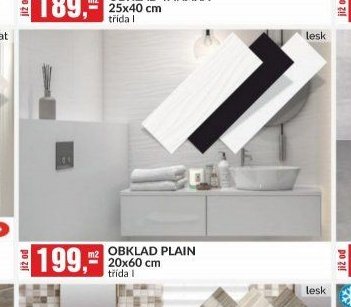 OBKLAD PLAIN 20x60 cm