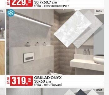OBKLAD ONYX 30x60 cm