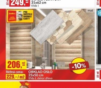 OBKLAD OSLO 25x50 cm