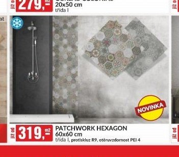 PATCHWORK HEXAGON 60x60 cm