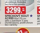 SPRCHOVÝ KOUT A1900 90x170 cm