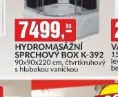HYDROMASÁŽNÍ SPRCHOVÝ BOX K-392