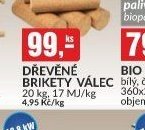 DŘEVĚNÉ BRIKETY VÁLEC