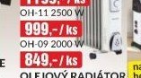OLEJOVÝ RADIÁTOR OH-09 2000 W