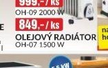 OLEJOVÝ RADIÁTOR OH-07 1500 W