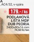 PODLAHOVÁ LIŠTA MDF DUB PEORIA