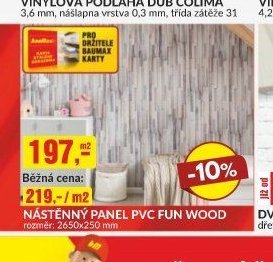 NÁSTĚNNÝ PANEL PVC FUN WOOD