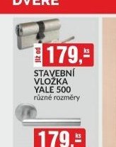 STAVEBNÍ VLOŽKA YALE 500