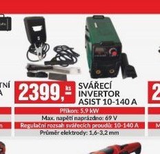 SVÁŘECÍ INVERTOR ASIST 10-140 A