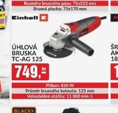 ÚHLOVÁ BRUSKA TC-AG 125