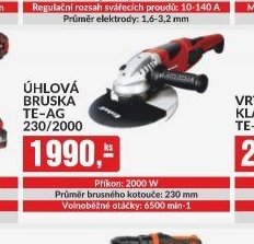 ÚHLOVÁ BRUSKA TE-AG 230/2000