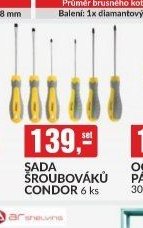 SADA ŠROUBOVÁKŮ CONDOR 6 ks