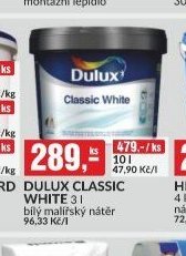 DULUX CLASSIC WHITE 3 l