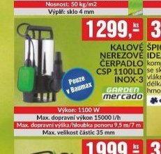 KALOVÉ NEREZOVÉ ČERPADLO CSP 1100LD INOX-3