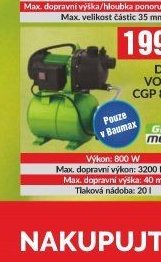 DOMÁCÍ VODÁRNA CGP 800L-6C