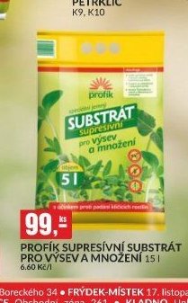 PROFÍK SUPRESÍVNÍ SUBSTRÁT PRO VÝSEV A MNOŽENÍ 15L