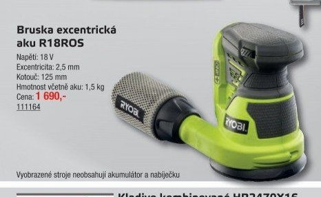 Bruska excentrická aku R18ROS