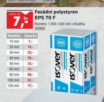 Fasádní polystyren EPS 70 F